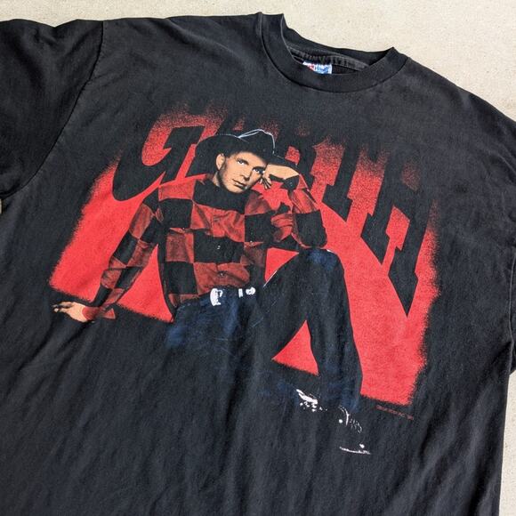 Vintage 1993 Garth Brooks On Tour T-Shirt 90s Country Band Single Stitch Size XL - Picture 3 of 8